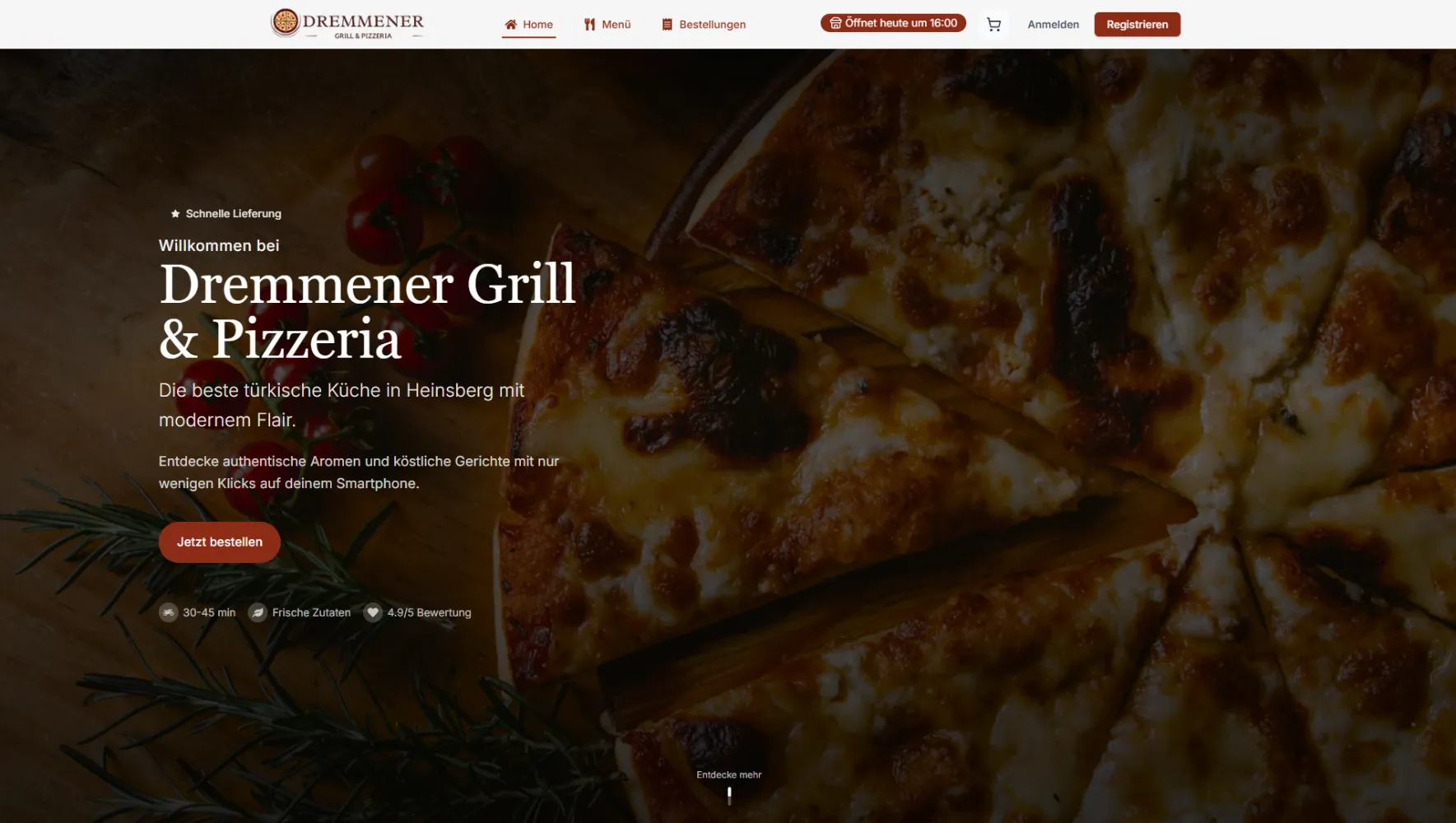 Restaurant Online-Bestellsystem